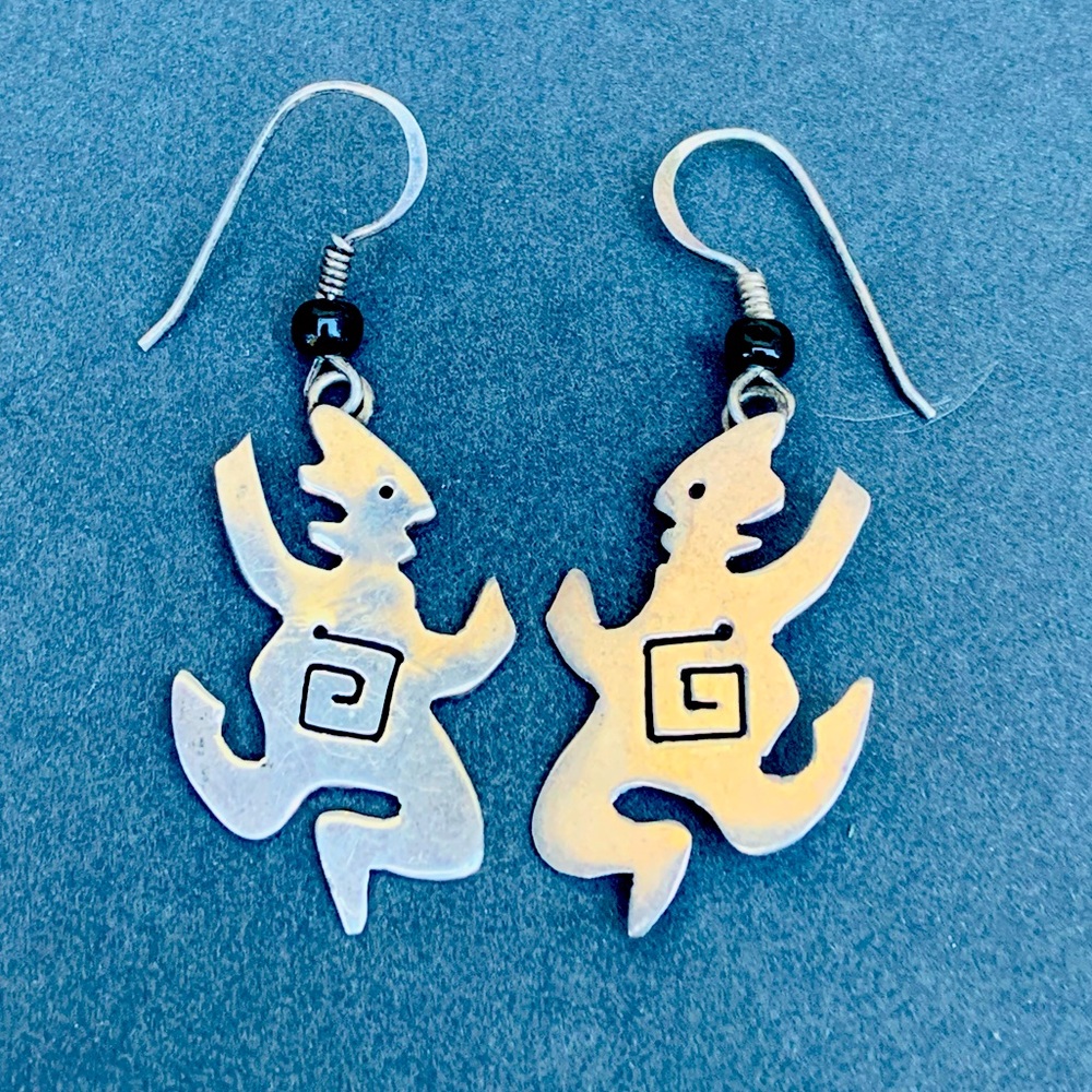 Vintage Taxco Sterling Figure Earrings